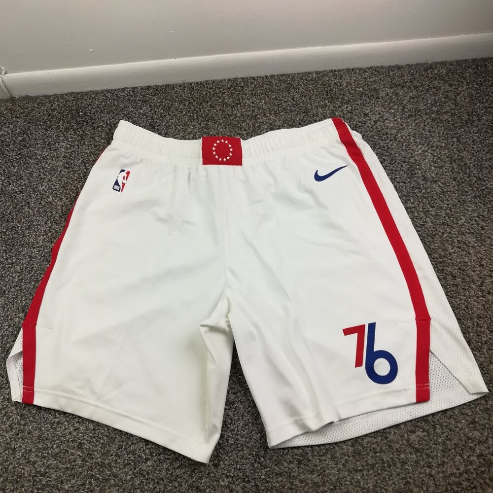 2022 Team Issued Nike Philadelphia 76ers Shorts Nike Authentics Mens 42 (XL)